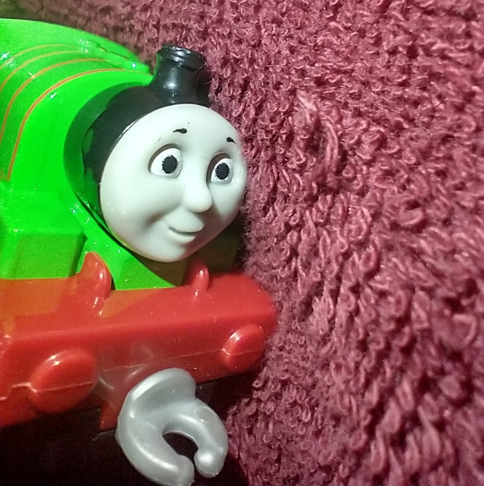 Percy from Thomas the Tank Engine Green and Red Train Toy